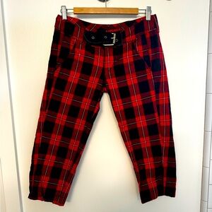 Punk Plaid Pants by Miss Sixty size 28 Y2K RARE